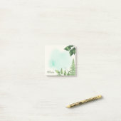 Aangepaste watercolor varen botanische plakbriefje post-it® notes (Op bureau)