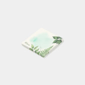 Aangepaste watercolor varen botanische plakbriefje post-it® notes (Schuin)