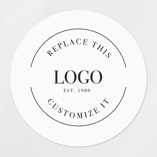 Aangepaste Waterdichte Bedrijf logo Labels (Design 1)