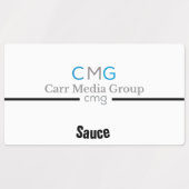 Aangepaste waterdichte productetiketten labels (Design 1)