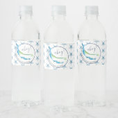 Aangepaste Waterfles Etiketten Blauwe Walvis (Flessen)
