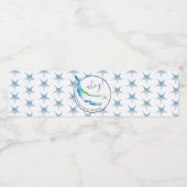 Aangepaste Waterfles Etiketten Blauwe Walvis (Enkel label)