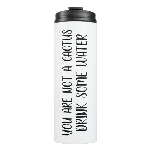Aangepaste waterfles met - Gepersonaliseerde water Thermosbeker (Voorkant)