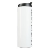 Aangepaste waterfles met - Gepersonaliseerde water Thermosbeker (Gedraaid links)