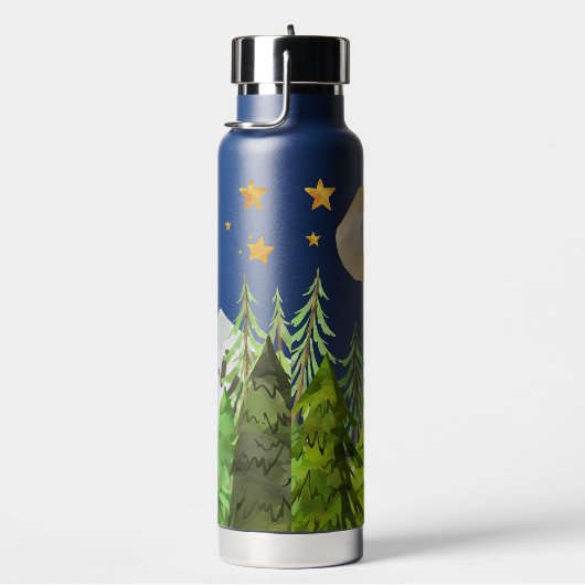 Aangepaste waterfles | Ontdekkingsreiziger bergen! (Rechts)