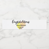 Aangepaste waterflesetiketten, Graduation Party Waterfles Etiket (Enkel label)