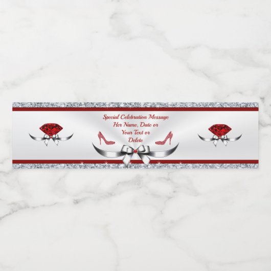 Aangepaste waterfleslabels voor de geboorte waterfles etiket (Enkel label)