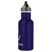 Aangepaste waterflessen voor de zee-blauwe nautisc waterfles (Rechts)