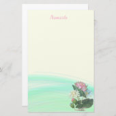 Aangepaste waterLily Pool Stationery Briefpapier (Voorkant / Achterkant)