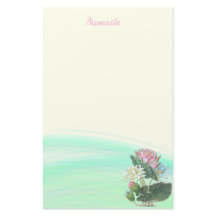 Aangepaste waterLily Pool Stationery
