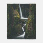 Aangepaste waterval die naar beneden kaskadert in fleece deken (Voorkant)