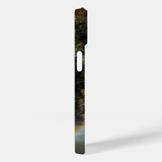 Aangepaste waterval en regenboog iPhone 14 Hoesje (Achterkant / Rechts)