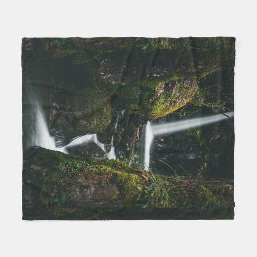 Aangepaste waterval trapsgewijs naar beneden weeld fleece deken (Voorkant (Horizontaal))