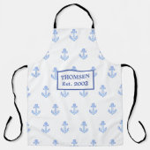 Aangepaste Waterverf-anker Schort (Voorkant)