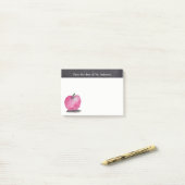 Aangepaste Waterverf Apple vanaf het bureau van de Post-it® Notes (Op bureau)