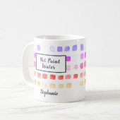 Aangepaste Waterverf artistieke roze niet verf wat Koffiemok (Voorkant links)