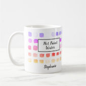 Aangepaste Waterverf artistieke roze niet verf wat Koffiemok (Links)