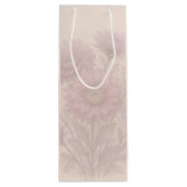 Aangepaste waterverf, Aster bloem Wijn Cadeautas (Achterkant)