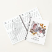 Aangepaste Waterverf Baker Koopt Tools Recipe Notitieboek (Binnen)