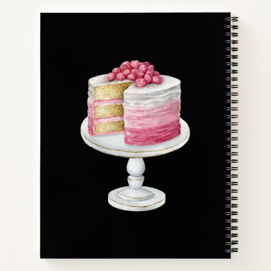 Aangepaste Waterverf Bakkers Gereedschap Recept Sj Notitieboek (Achterkant)