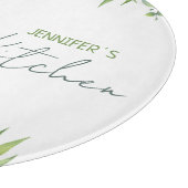 Aangepaste Waterverf bladeren, keuken Snijplank (Hoek)