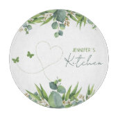 Aangepaste Waterverf bladeren, keuken Snijplank (Voorkant)