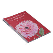 Aangepaste waterverf bloem - 2024 jaar tekst notitieboek (Rechterzijde)