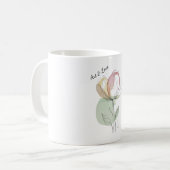 Aangepaste waterverf bloem klassieke mok (Voorkant links)