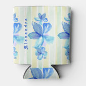 Aangepaste waterverf bloemen blikjeskoeler (Voorkant)