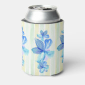 Aangepaste waterverf bloemen blikjeskoeler (Blikje Achterkant)