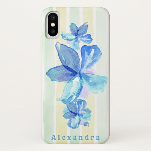 Aangepaste waterverf bloemen Case-Mate iPhone case (Achterkant)