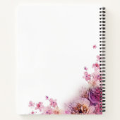 Aangepaste Waterverf bloemen Rozen Elegant Sjabloo Notitieboek (Achterkant)