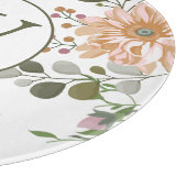 Aangepaste Waterverf bloemen Snijplank (Hoek)