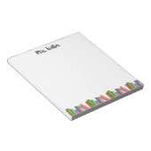 Aangepaste Waterverf Book-Lover Design voor biblio Notitieblok (Schuin)