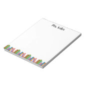 Aangepaste Waterverf Book-Lover Design voor biblio Notitieblok (Linkerzijde)