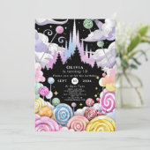 Aangepaste Waterverf Candyland Verjaardag Kaart (Staand voorkant)