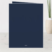 Aangepaste Waterverf Christmas Bunny Rabbit Kaart (Achterkant)