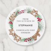 Aangepaste Waterverf Cookie Baking Bedankjes Labels (Voorkant)