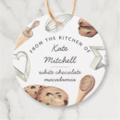 Aangepaste Waterverf Cookie Baking Bedankjes Labels (Voorkant)