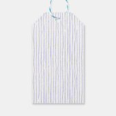 Aangepaste Waterverf Crest met Winter Greenery & B Cadeaulabel (Achterkant)