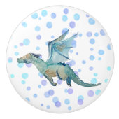 Aangepaste Waterverf draak   Keramische Knop (Voorkant)