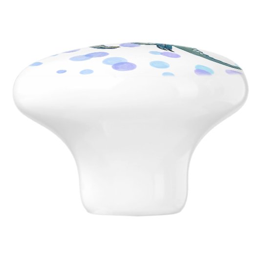 Aangepaste Waterverf draak Keramische Knop (Zijkant)