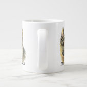 Aangepaste Waterverf Duitse herder Pet Dog Grote Koffiekop (Achterkant)