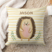 Aangepaste waterverf egelstrepen kussen (Deken)