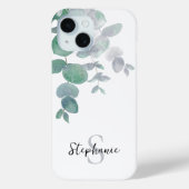 Aangepaste Waterverf Eucalyptus Case-Mate iPhone Case (Achterkant)
