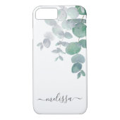 Aangepaste Waterverf Eucalyptus Case-Mate iPhone Case (Achterkant)