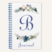 Aangepaste waterverf floral journal notitieboek (Voorkant)