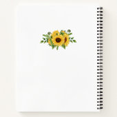 Aangepaste Waterverf Floral Recipe Notitieboek (Achterkant)