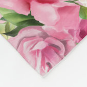 Aangepaste Waterverf Floral Unicorn Fleece Deken (Hoek)