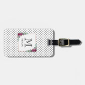 Aangepaste waterverf florale bagagelabel (Voorkant horizontaal)